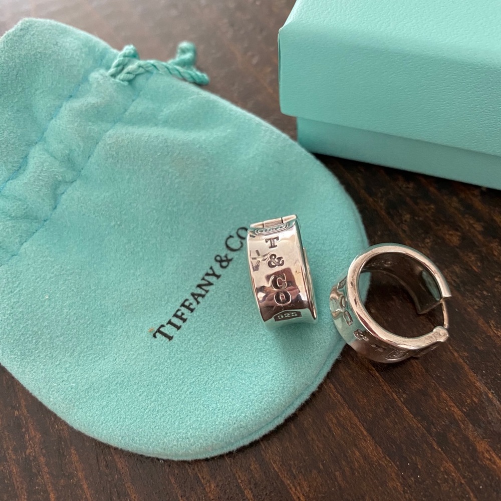 Tiffany & Co Sterling Silver Hoops